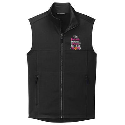 My Favorite Basketball Player Calls Me Mom Mothers Day Cute Gift Collective Smooth Fleece Vest