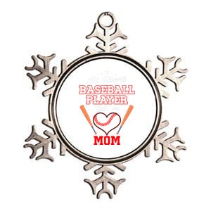 My Favorite Baseball Player Calls Me Mom Sport Mothers Day Gift Metallic Star Ornament