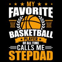 My Favorite Basketball Player Calls Me Stepdad Gift Performance Shirt