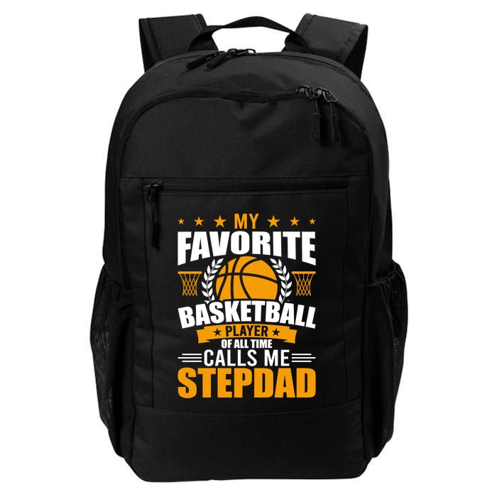 My Favorite Basketball Player Calls Me Stepdad Gift Backpack