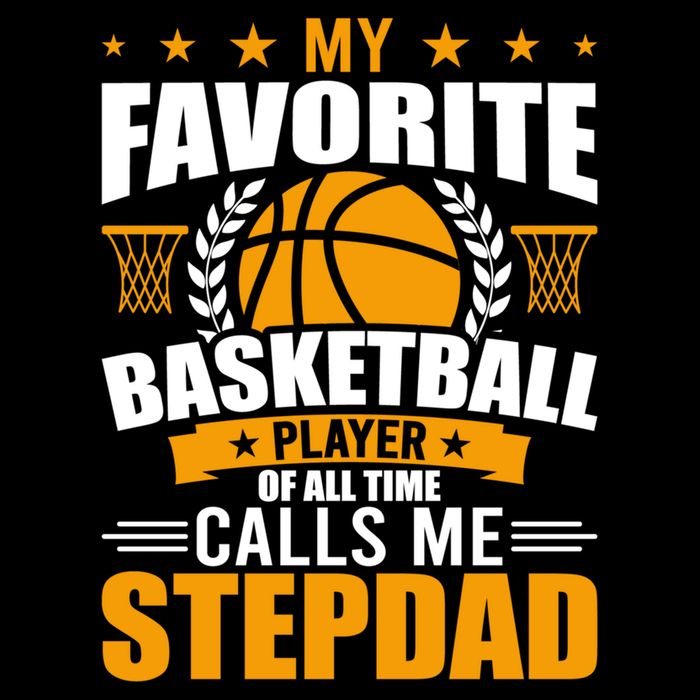 My Favorite Basketball Player Calls Me Stepdad Gift Drawstring Bag