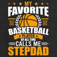 My Favorite Basketball Player Calls Me Stepdad Gift 25L Jumbo Tote