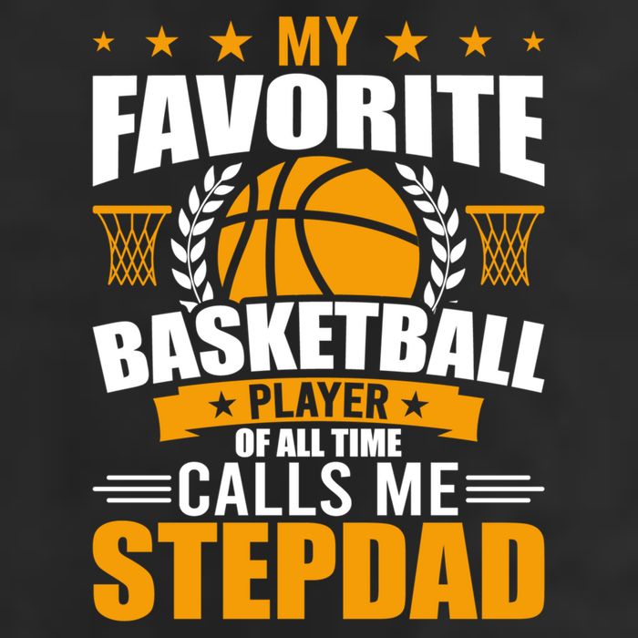 My Favorite Basketball Player Calls Me Stepdad Gift 25L Jumbo Tote