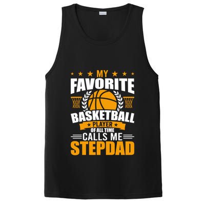 My Favorite Basketball Player Calls Me Stepdad Gift PosiCharge Competitor Tank