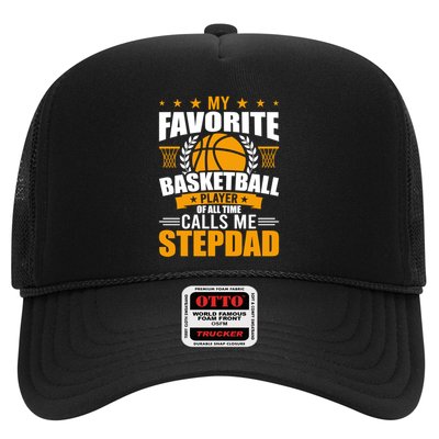 My Favorite Basketball Player Calls Me Stepdad Gift Trucker Hat