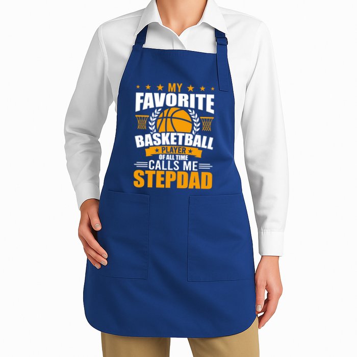 My Favorite Basketball Player Calls Me Stepdad Gift Apron