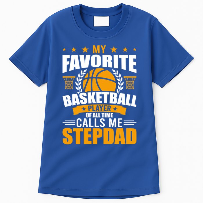 My Favorite Basketball Player Calls Me Stepdad Gift Tall T-Shirt