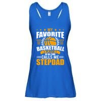 My Favorite Basketball Player Calls Me Stepdad Gift Ladies Essential Flowy Tank