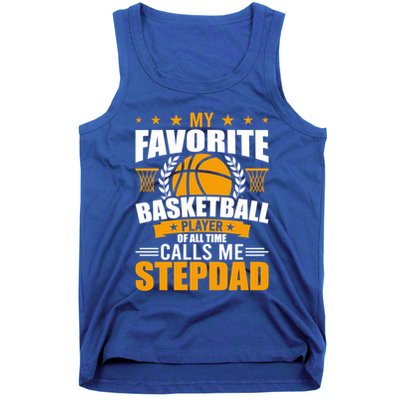My Favorite Basketball Player Calls Me Stepdad Gift Tank Top