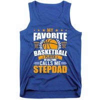 My Favorite Basketball Player Calls Me Stepdad Gift Tank Top