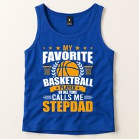 My Favorite Basketball Player Calls Me Stepdad Gift Tank Top
