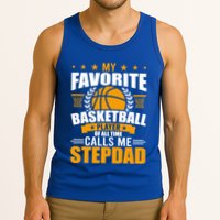 My Favorite Basketball Player Calls Me Stepdad Gift Tank Top