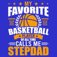 My Favorite Basketball Player Calls Me Stepdad Gift Toddler T-Shirt