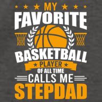 My Favorite Basketball Player Calls Me Stepdad Gift Vector Backpack