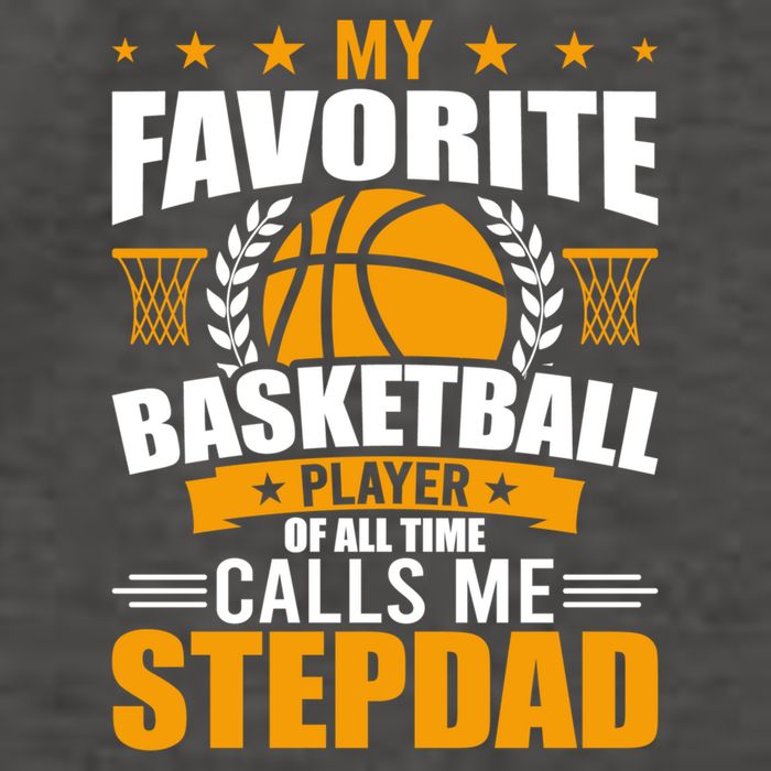 My Favorite Basketball Player Calls Me Stepdad Gift Vector Backpack