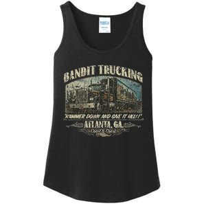 Men Funny Bandit Trucking 1977 Family Distressed Ladies Essential Tank