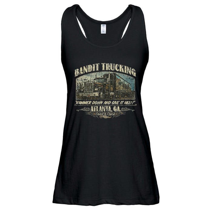 Men Funny Bandit Trucking 1977 Family Distressed Ladies Essential Flowy Tank