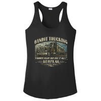 Men Funny Bandit Trucking 1977 Family Distressed Ladies PosiCharge Competitor Racerback Tank