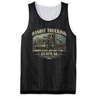 Men Funny Bandit Trucking 1977 Family Distressed Mesh Reversible Basketball Jersey Tank