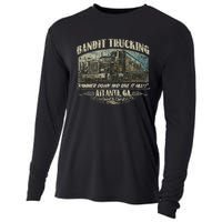 Men Funny Bandit Trucking 1977 Family Distressed Cooling Performance Long Sleeve Crew