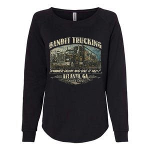 Men Funny Bandit Trucking 1977 Family Distressed Womens California Wash Sweatshirt