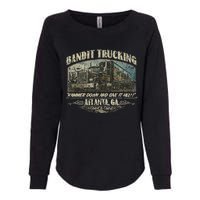 Men Funny Bandit Trucking 1977 Family Distressed Womens California Wash Sweatshirt