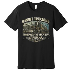 Men Funny Bandit Trucking 1977 Family Distressed Premium T-Shirt