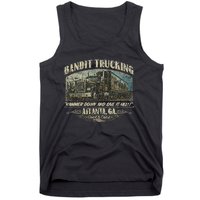 Men Funny Bandit Trucking 1977 Family Distressed Tank Top