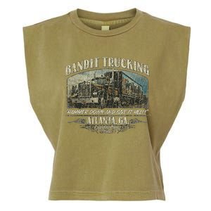 Men Funny Bandit Trucking 1977 Family Distressed Garment-Dyed Women's Muscle Tee