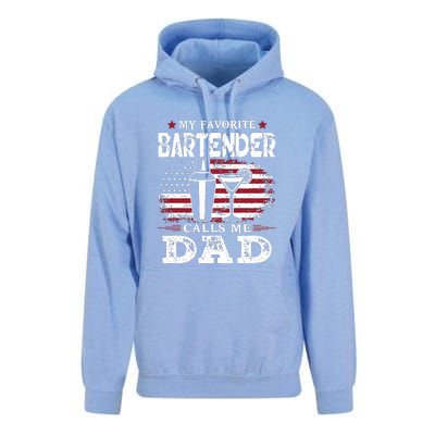 My Favorite Bartender Calls Me Dad Fathers Day Gift Unisex Surf Hoodie