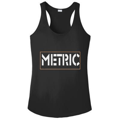 Metric Funny Band Ladies PosiCharge Competitor Racerback Tank