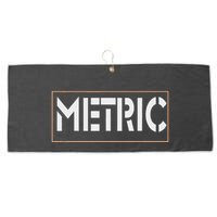 Metric Funny Band Large Microfiber Waffle Golf Towel