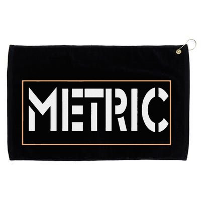 Metric Funny Band Grommeted Golf Towel