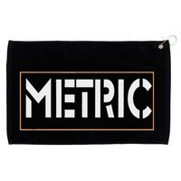 Metric Funny Band Grommeted Golf Towel