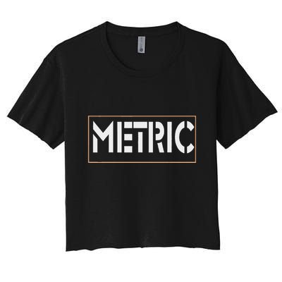 Metric Funny Band Crop Top