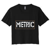 Metric Funny Band Crop Top
