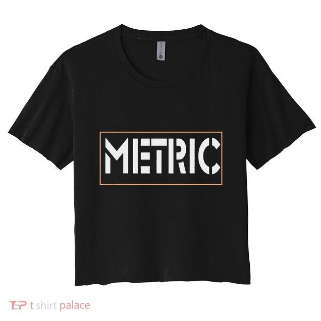 Metric Funny Band Crop Top