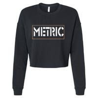 Metric Funny Band Cropped Pullover Crew
