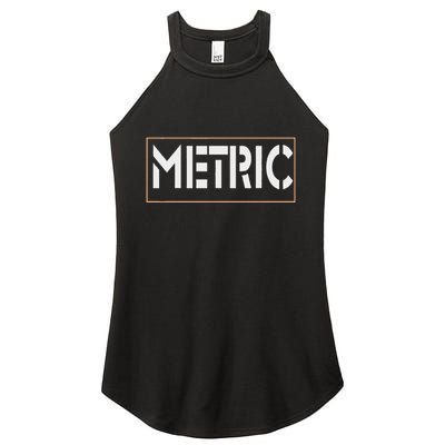 Metric Funny Band Women's Perfect Tri Rocker Tank