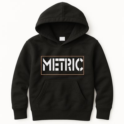 Metric Funny Band Kids Hoodie