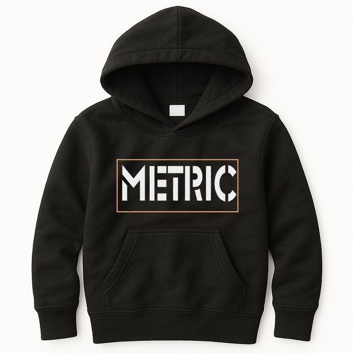 Metric Funny Band Kids Hoodie
