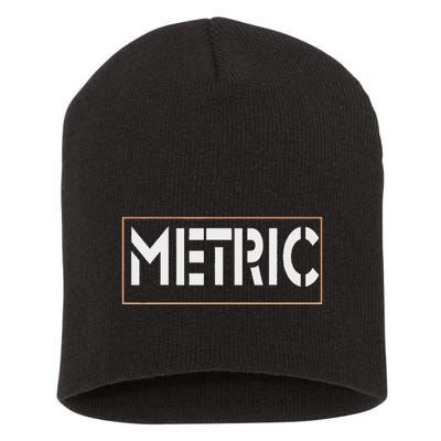 Metric Funny Band Short Acrylic Beanie