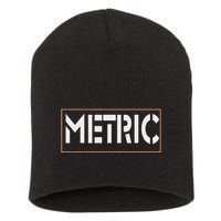 Metric Funny Band Short Acrylic Beanie