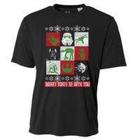 Merry Force Be With You Christmas Long Sleeve Long Sleeve Cooling Performance Crew T-Shirt