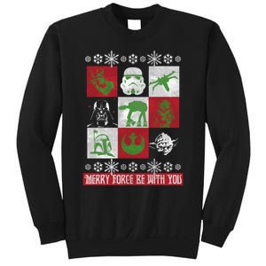 Merry Force Be With You Christmas Long Sleeve Long Sleeve Sweatshirt