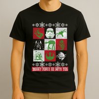 Merry Force Be With You Christmas Long Sleeve Long Sleeve T-Shirt