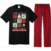 Merry Force Be With You Christmas Long Sleeve Long Sleeve Pajama Set