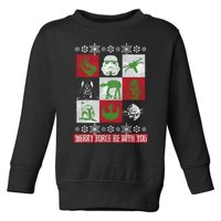 Merry Force Be With You Christmas Long Sleeve Long Sleeve Toddler Sweatshirt