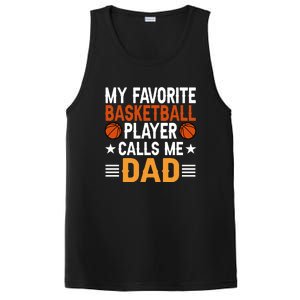 My Favorite Basketball Player Call Me Dad Gift For Basketball Fan Sport Team PosiCharge Competitor Tank