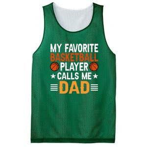 My Favorite Basketball Player Call Me Dad Gift For Basketball Fan Sport Team Mesh Reversible Basketball Jersey Tank